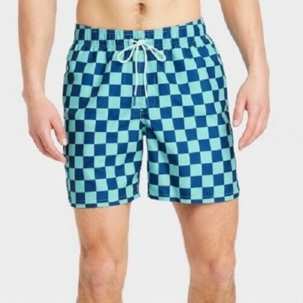 Goodfellow & Co checkered swim‎ trunks
